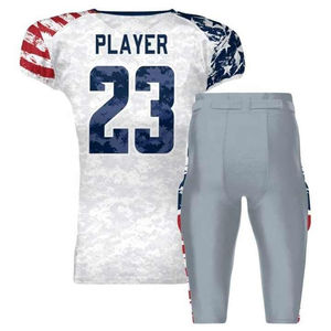 Ensembles d'uniformes de football américain à 12 panneaux imprimés sur mesure Sports américains dernière mode vente entière uniformes de l'équipe de football - Product Image 1