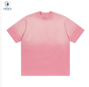 Camiseta de Manga Corta con Cuello Redondo para Hombre, Marca INDEX APPAREL, Color Rosa, Talla Grande, Estilo Casual, Tejido Jersey, 100% Algodón - Product Image 1