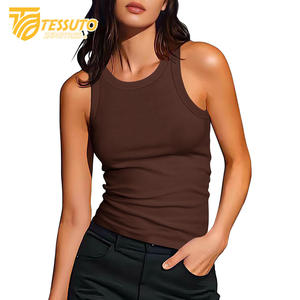 Camiseta sin Mangas de Algodón para Mujer, la Mejor Camiseta sin Mangas para Mujer, Precio al por Mayor, Camisetas sin Mangas para Mujer - Product Image 3