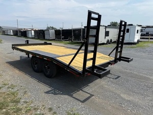 Remorque à plateau plat à double essieu, remorque utilitaire robuste pour la construction, remorque à plateau plat de 20 pieds à vendre - Product Image 4
