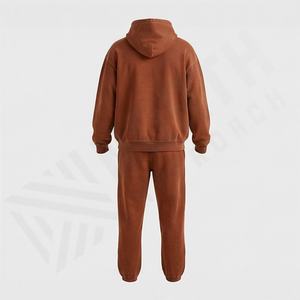 Meilleure vente Survêtement décontracté 100% coton uni pour homme Haute qualité Personnalisable Couleur unie Respirant Hiver Gym Fitness - Product Image 2