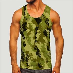 Transpirable de secado rápido sin mangas Gym Tank-Top Mesh Stretch Fabric Workout Chaleco deportivo para hombres - Product Image 4