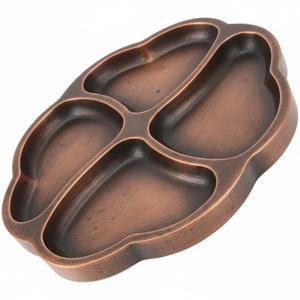 Ensemble de 6 plats à apéritif avec base rotative en bois, plateau à chips et trempette, serveur de collations pour la maison, l'hôtel et la restauration - Product Image 4