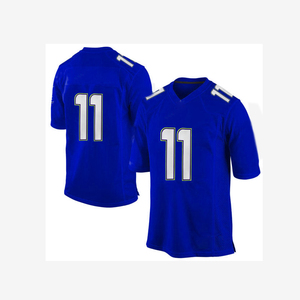 Camisetas de fútbol impresas de calidad premium 7 V 7 bordado 100% poliéster camiseta de fútbol americano de secado rápido - Product Image 3
