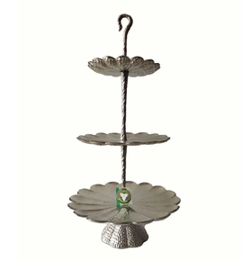 Base para Pastel de Aluminio de Alta Calidad, Estilo Lujoso para Hoteles y Restaurantes, Plato de Servicio con Pedestal, Excelente Calidad - Product Image 3