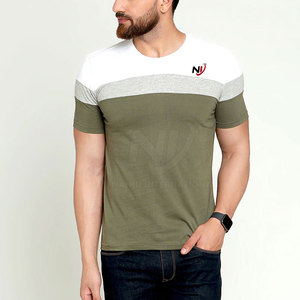 Fournisseur de t-shirts en coton décontractés T-shirt à manches mi-longues au Pakistan Vente en gros de t-shirts à manches mi-longues pour hommes - Product Image 4