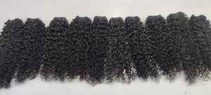 Meilleure qualité indien naturel non transformé bouclés Remy Extensions de cheveux cuticules alignés 100% lisse longue durée - Product Image 6