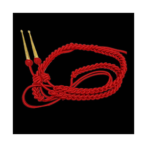 Agujetas Ceremoniales Hechas a Medida, Accesorios para Uniformes, Cordones de Hombro Trenzados Dorados para Ceremonias - Product Image 6