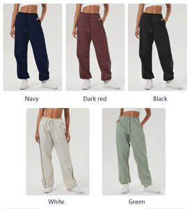 Pantalons amples longueur totale Pantalons décontractés pour femmes Confort Matière polyester avec un design tendance - Product Image 6