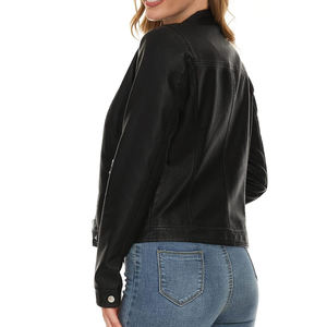 Fashion Popular Autumn Coats Pu <b>Women</b> <b>Leather</b> <b>Jackets</b> for Ladies New Latest Custom Designs <b>Women</b> genuine <b>Leather</b> <b>Jacket</b> - Product Image 6