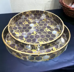 Juego de 4 elegantes posavasos de piedra de mármol natural hechos a mano con forma de estrella y almohadillas en aspecto funcional y elegante - Product Image 6