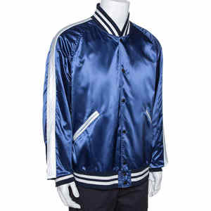 Unisex Customized <b>Thin</b> Satin Varsity <b>Jackets</b> High Street Style Men's Winter <b>Waterproof</b> Windproof Breathable Eco-Friendly - Product Image 2