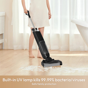 Nettoyeur de <span class=keywords><strong>sol</strong></span> <span class=keywords><strong>professionnel</strong></span>, aspirateur et serpillière sans fil, moteur sans balais, forte aspiration, assistant vocal - Product Image 3