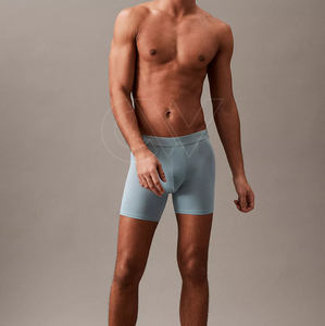 กางเกงบ็อกเซอร์ขาสั้นผ้าฝ้ายระบายอากาศได้ดีสำหรับผู้ชายไซส์ใหญ่พิเศษออกแบบโลโก้เองได้ตรงเอวยางยืด - Product Image 3