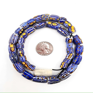 Cuentas de ojo veneciano antiguas cuentas de vidrio Vintage hechas a mano al por mayor cuentas de vidrio de Murano de cristal a granel para la elaboración de joyas - Product Image 3