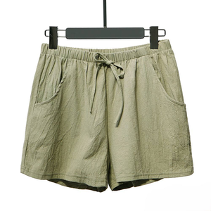 Nueva LLEGADA DE FÁBRICA DE LINO de algodón pantalones casuales sueltos con bolsillo fresco sólido pantalones cortos de verano para las mujeres - Product Image 5