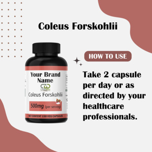 Extracto de Coleus Forskohlii de la mejor calidad, 150 cápsulas de forskolina, 100 por ciento de suplemento de hierbas orgánico certificado, embalaje personalizado - Product Image 5