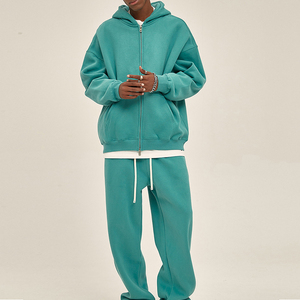 Pull à capuche surdimensionné de luxe pour hommes, coton imprimé personnalisé avec technique de bouffée lourde, impression teinte unie de qualité pour l'automne - Product Image 5