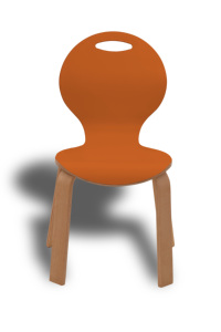 Chaise en bois de pépinière Montessori au design moderne de haute qualité empilable EN71-3 garantie de 5 ans durable pour les bébés enfants école hôtel - Product Image 2