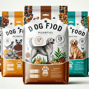 ถุงอาหารสุนัขสำหรับก๋วยเตี๋ยวเจลลี่ป้องกันความชื้นด้านบนถุงซิปเก็บความร้อนปรับแต่งได้15กก./20กก. (40lb) - Product Image 1