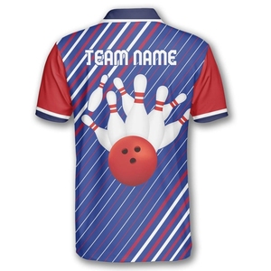 Camisetas de bolos profesionales hechas con tejido ligero de primera calidad con impresión a todo color y detalles del equipo personalizados - Product Image 3