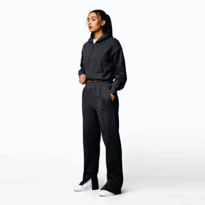 Recadrée Full Zip Loopback Finition Lavée 65% Coton 35% Polyester Dark Pewter Shadow Loopback FZ Women's HoodieBreathable - Product Image 5