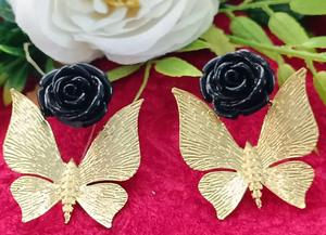 Boucles d'oreilles à la mode Style papillon pierres de Zircon étincelantes Look mignon accessoires de mode pour la fête des femmes vêtements de mariage idée cadeau - Product Image 2