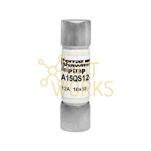 Fusibile Mersen A15QS12 - Fusibile Metallico ad Alta Capacità di Interruzione, Conforme agli Standard di Sicurezza IEC - Product Image 1
