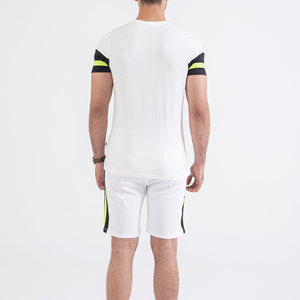 Ensemble de vêtements de sport pour hommes, t-shirts et shorts athlétiques, ensemble de sport à manches courtes, ensemble décontracté d'été, ensemble de jogging 2 pièces pour hommes - Product Image 2