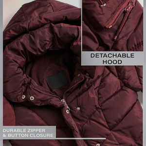 Vestes matelassées pour hommes Manteaux d'hiver imperméables, coupe-vent, surdimensionnés, fabricant, fournisseur - Product Image 3