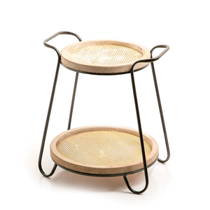 Soporte de postre de boda de forma y tamaño personalizados en la India Soporte de pastel de hierro y madera de calidad superior Soporte de exhibición de nuevo diseño - Product Image 6