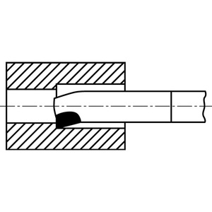 Herramienta de Torneado Interno Derecho WILKE DIN 4973 ISO8 25 x 25 mm - Product Image 3