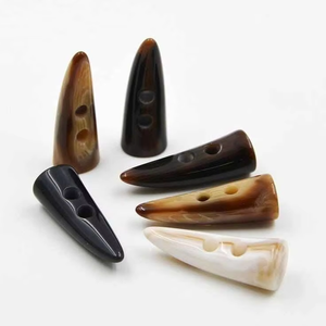 Traditional Handmade Polished Horn Toggle <b>Cord</b> Lock Stopper 50mm for Coats <b>Bags</b> Knitwear-Premium Quality Wholesale Supplier - Product Image 5