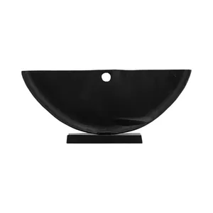 La escultura de medio círculo corrugado de Metal para el hogar o la escultura de medio círculo de Metal podría ser adecuada para decoración de sala de estar y oficina - Product Image 6