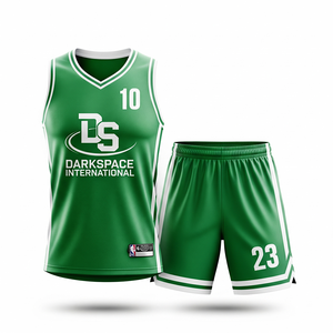 Uniforme de basket-ball en maille de nylon à haute intensité personnalisable en gros pour les hommes et les jeunes ensembles style uniforme d'entraînement de basket-ball élevé - Product Image 3