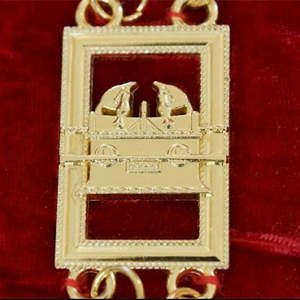 Collar de Cadena de Regalia Masónica con Joyas de Regalo, Artesanía Metálica del 33º Grado, Precio de Fábrica - Product Image 6