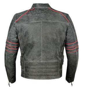 Vestes pour hommes Offre Spéciale Veste en cuir de haute qualité pour hommes Style avec veste en cuir de vachette 100% originale - Product Image 5