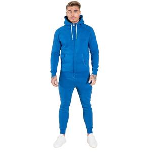 100% algodón polar al por mayor de invierno de gran tamaño en blanco chándales lisos para imprimir bordado personalizado hombres ropa deportiva chándales conjunto - Product Image 1