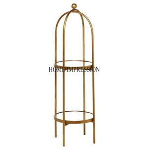 Porte-bagages en métal à usage intensif pour grandes valises de costumes, design moderne et créatif, fini or et brillant, pour la maison et l'hôtel - Product Image 5