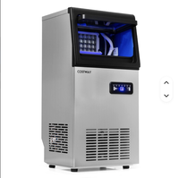 Machine à glaçons industrielle MEHTAB DIY/Commerciale OEM 50kg/24H, autonettoyante, 36 glaçons en 13 min, pour usage domestique, en acier/aluminium, garantie 3 ans