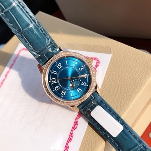 Montres de luxe pour femmes de haute qualité en gros avec cadran bleu élégant, bracelet en or rose, chronométrage de précision, étanches, largeur du bracelet 22 mm - Product Image 6