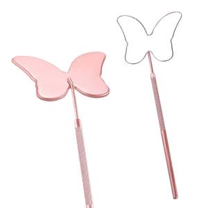 Custom Logo Detachable Eyelash Mirror Handheld Butterfly Shape <b>Lash</b> Mirror Stainless Steel <b>Lash</b> <b>Extensions</b> Cosmetic Mirror - Product Image 6