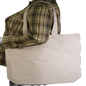 Bolso Tote de algodón 100% de tela de lona con logotipo personalizado para imprimir bolso de compras ecológico Bolso Tote reutilizable para mujer - Product Image 4