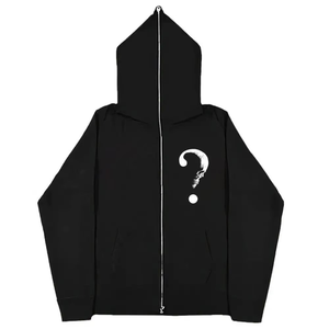 OEM Personalizable 100% Algodón Full zip up Sudadera con capucha Logotipo bordado Impresión en relieve Térmico Fleece Full Face Hoodie - Product Image 6