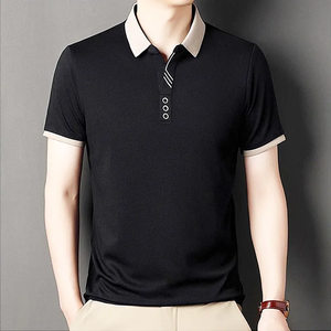 Style chaud personnaliser hommes affaires loisirs 100 coton T-shirt à manches courtes pas cher de haute qualité polos pour hommes - Product Image 1