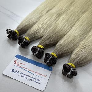 Precio al por mayor: Extensiones de cabello liso Genius Weft 100% cabello virgen vietnamita, sin enredos ni caída. - Product Image 2