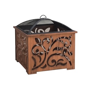Wood Burning Outside Patio Garden <b>Heater</b> Antique Finished Copper Fire Pit High Quality Footrest Metal Iron Fire Pit Table - Product Image 6