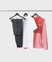 Sweat à capuche personnalisé avec logo sur le devant, pour homme, hiver, streetwear décontracté, en polaire rose, polyester/coton, écologique, respirant, séchage rapide