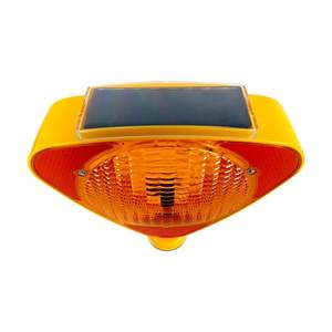 <b>Solar</b> Roadway Safety <b>Light</b> Set with Yellow Flashers - Product Image 5