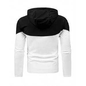 Men Slogan Graphic Drawstring Hooded Windbreaker Jacket Premium Quality Men for Use in Spring Zip up Track Windbreaker <b>Hoodie</b> - Product Image 3